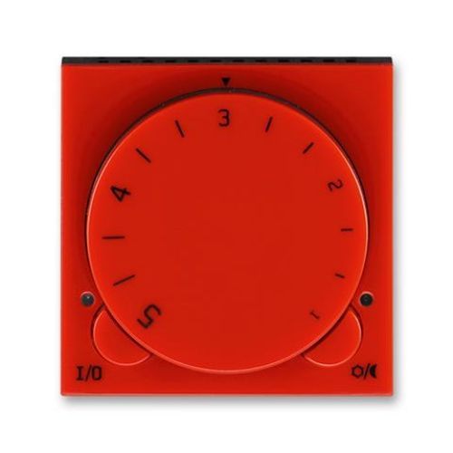 ABB Levit termostat pokojový otočný červená/kouřová černá 3292H-A10101 65