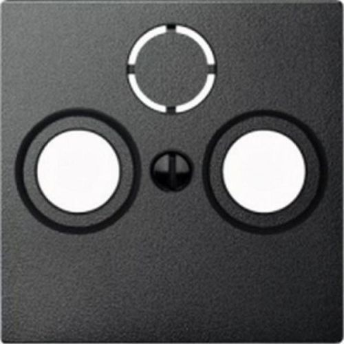 Merten centrální deska pro anténní zásuvky System M antracit MTN297514