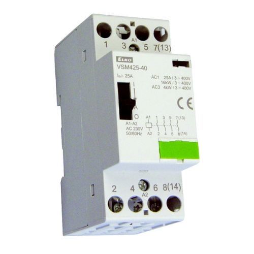 Instalační stykač Elko EP VSM425-40 4x25A 230V s manuálním ovládáním