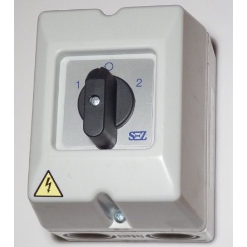 Vačkový spínač SEZ S25 JPD 9151 C6 černá páčka 1/0/2