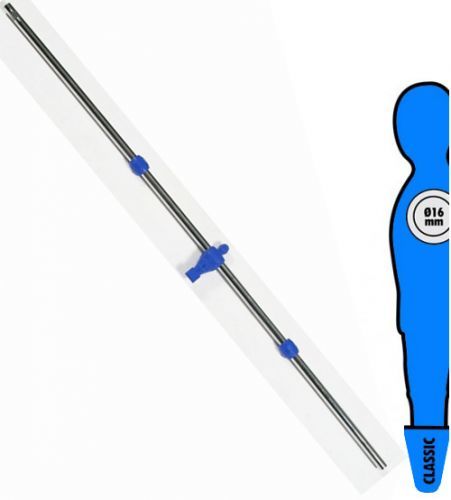 RETA Tyč na stolní fotbal 16 mm s 1 modrý hráč-brankář