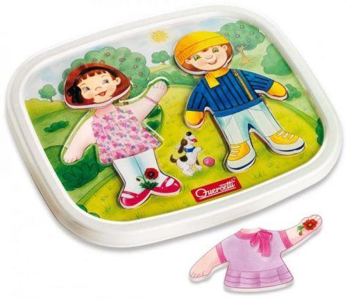 Quercetti Dressy Baby magnetic dress-up puzzle magnetická skládačka