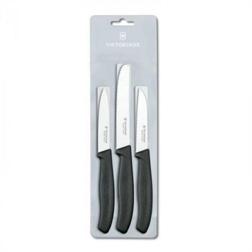 Victorinox 6.7113.3 3 pc. Paring knife set SwissClassic, black