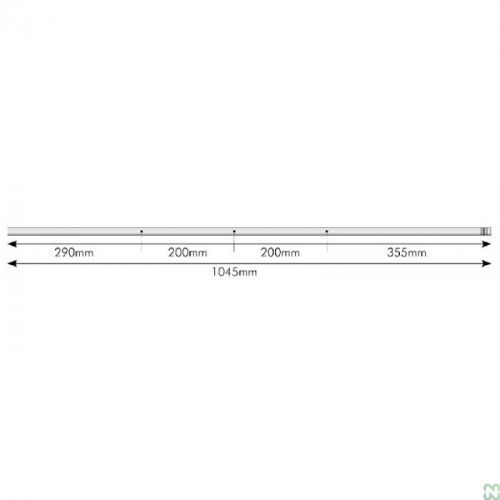 RETA Tyč 3 bez hráčů – ocel 16mm x 1045 mm