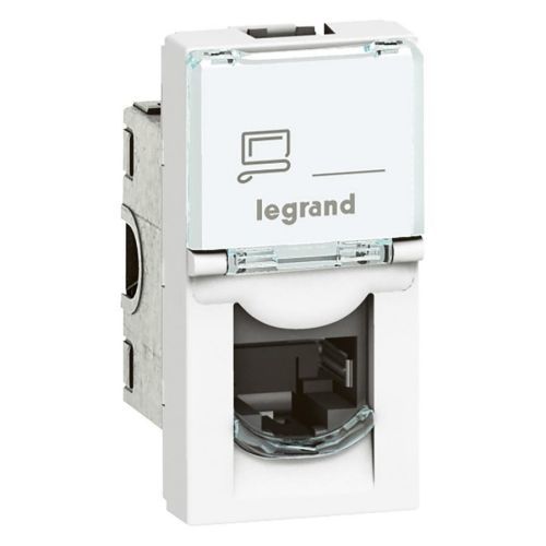 Legrand Mosaic bílá zásuvka RJ45 1M Cat. 5e FTP 76552