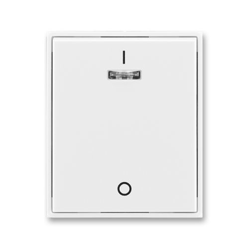 ABB Element,Time kryt vypínače s potiskem a průzorem bílá/bílá 3558E-A00933 03