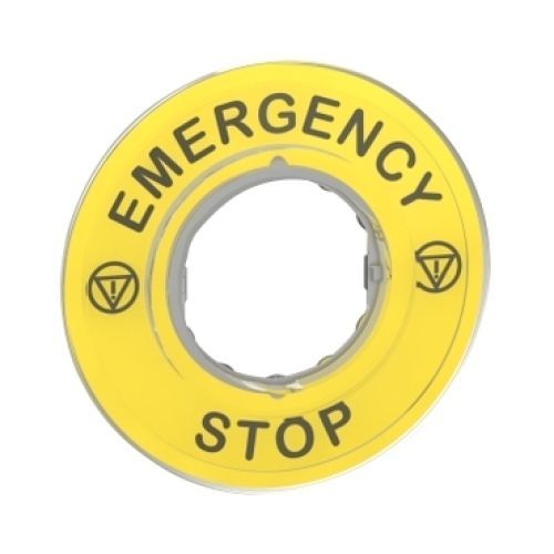 3D kruhový štítek ZBY9320 pro nouzové zastavení, EMERGENCY STOP