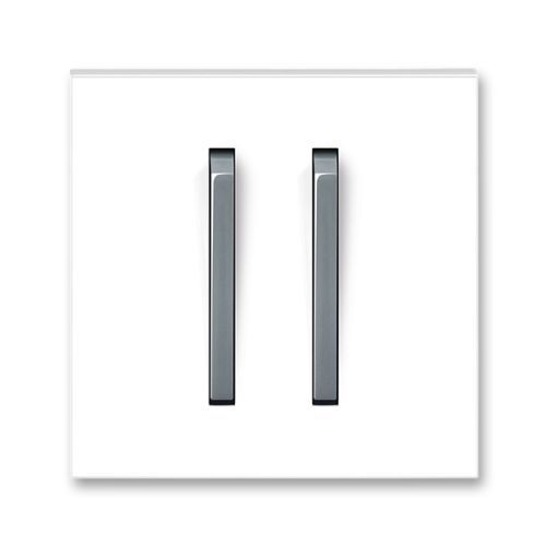 ABB Neo kryt vypínače dvojitý bílá/ledová šedá 3559M-A00652 44