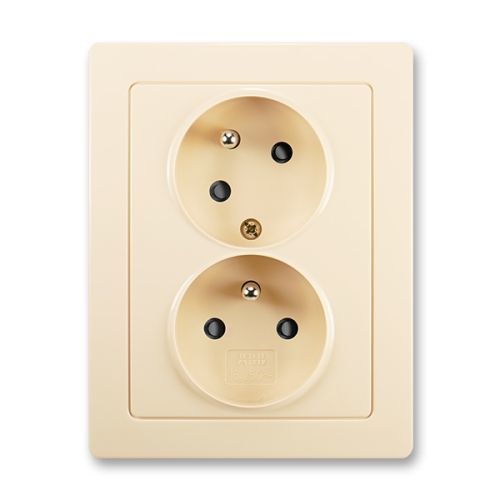 ABB Swing L dvojzásuvka krémová 5513J-C02357 C1