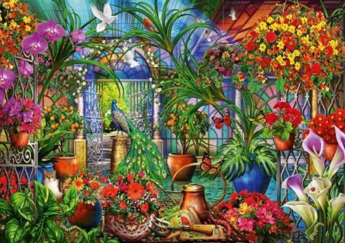 Blue Bird Puzzle 1000 dílků Tropical Green House