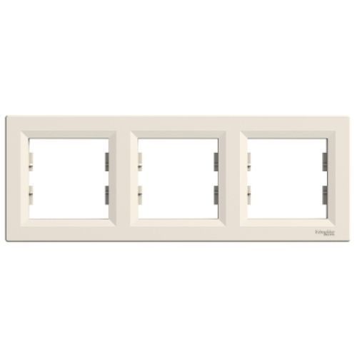 Schneider Asfora trojrámeček krémový EPH5800323