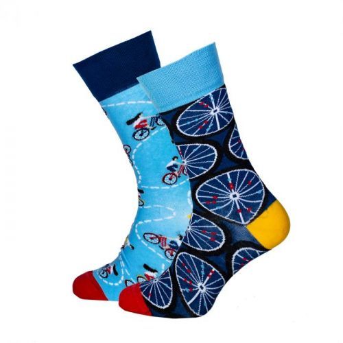 Pánské barevné ponožky Bicycles modré vel. 39-42