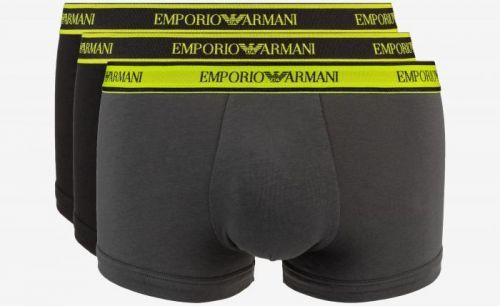 EMPORIO ARMANI boxerky Stretch Cotton 3 pack - Neon Barva: Černá, Velikost: S