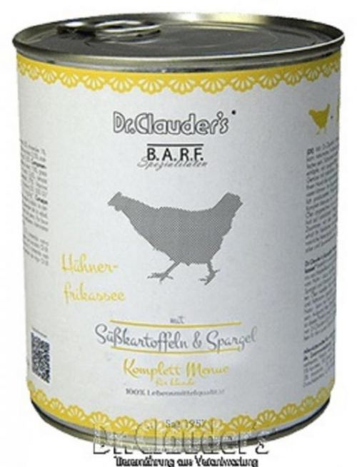Dr.Clauder's BARF Komplettmenue Hühnerfrikassee Dog 800g