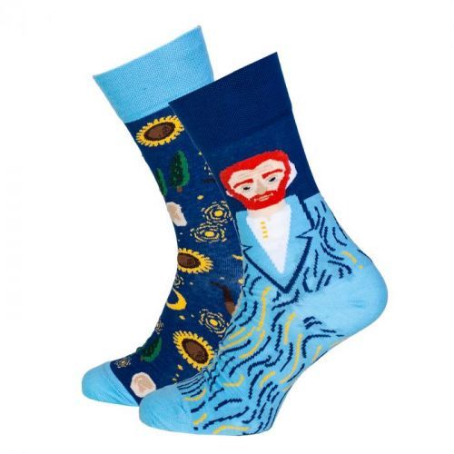 Pánske farebné ponožky Van Gogh modré 39-42