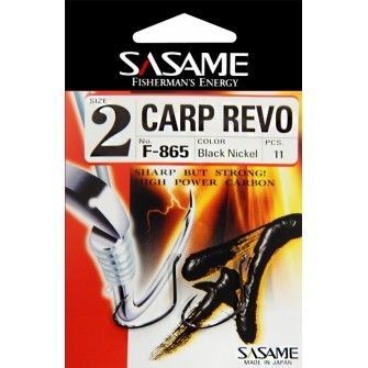 Sasame - Háček Carp Revo s očkem F-865 vel. 3 - bal.12ks