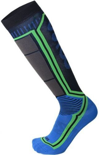 Mico Light Weight Argento X-Static Ski Socks Blu L