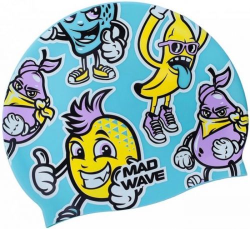 Mad Wave Fun Swim Cap Junior Modrá