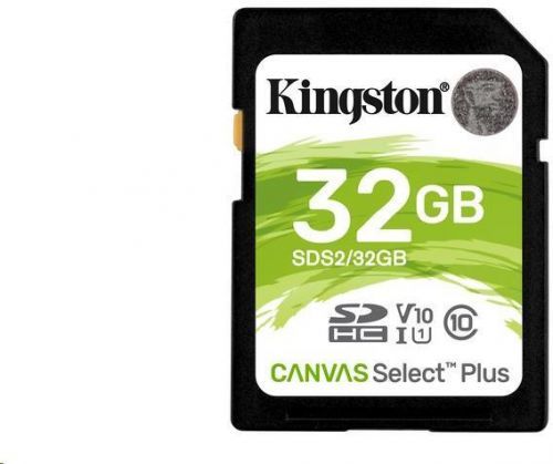 Kingston 32GB SecureDigital Canvas Select Plus (SDHC) 100R Class 10 UHS-I (SDS2/32GB)