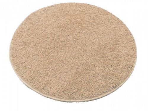 Vopi koberce Kusový kulatý koberec Color shaggy béžový - 57x57 (průměr) kruh cm Béžová