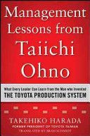 Management Lessons from Taiichi Ohno: What Every Leader Can Learn from the Man Who Invented the Toyota Production System (Harada Takehiko)(Pevná vazba)