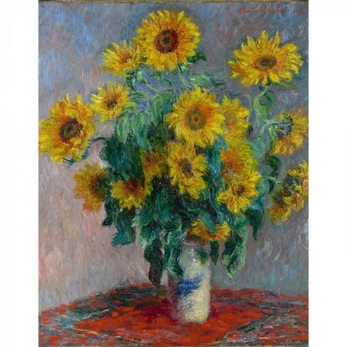 Reprodukce obrazu Claude Monet - Bouquet of Sunflowers , 50 x 40 cm