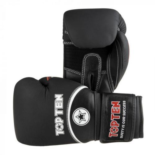 Boxerské rukavice Top Ten 4Select - černá/bílá 10
