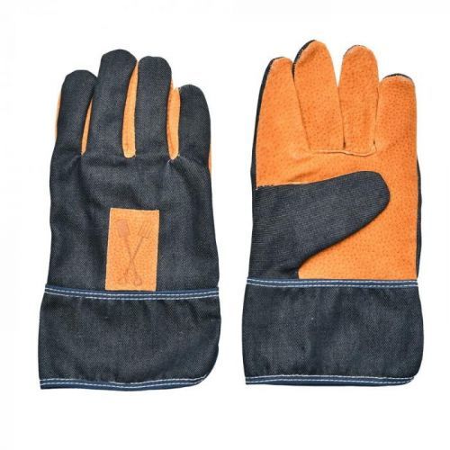Modro-oranžové zahradnické rukavice Esschert Design Denim