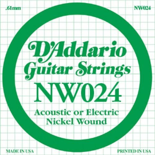 D'Addario XL Nickel Wound - Jednotlivá struna - .024