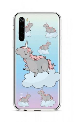 Kryt TopQ Xiaomi Redmi Note 8 silikon Grey Unicorns 44525