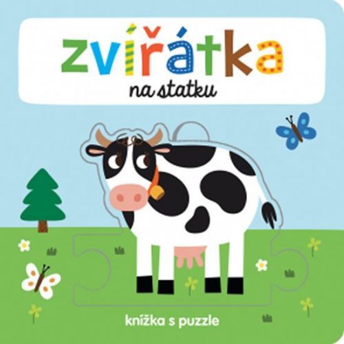 Zvířátka na statku - knížka s puzzle