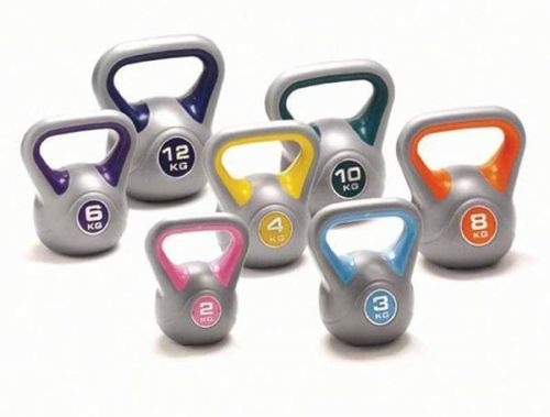 ČINKA KETTLEBELL SEDCO DUAL COLOR - PLAST + CEMENT - 8 kg