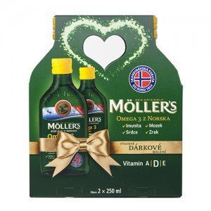 Möller's Omega 3 Citron 2x 250ml Vánoční balení