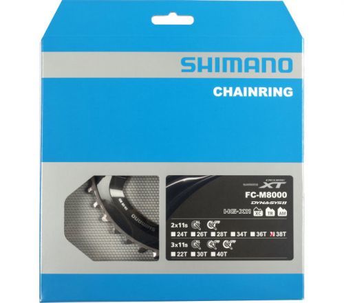 Shimano-servis převodník 38z Shimano XT FC-M8000 2x11 4 díry