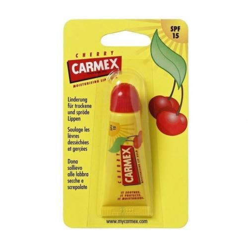 Carmex Cherry SPF15 10 g hojivý balzám v tubě s příchutí třešní pro ženy