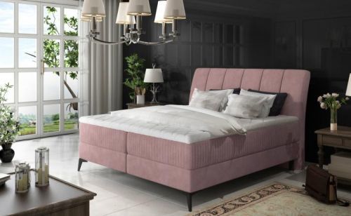 Elegantní box spring postel Ariana 180x200, růžová