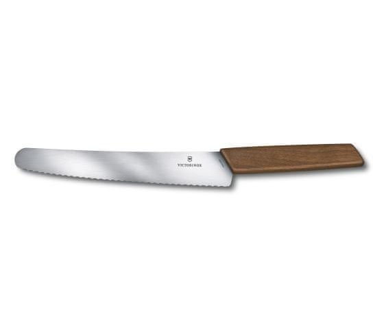 Victorinox 6.9070.22WG Swiss Modern knife bread ... 22 cm walnut wood, gift box