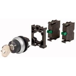 Uzamykatelný spínač Eaton M22-WS3-2K10-BVP, simulované kolečko, černá, 1 ks