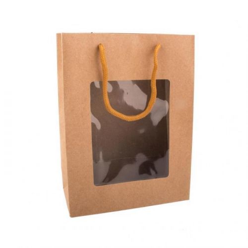 Taška dárková s průhledem 14x7x18 cm NATURE ORION