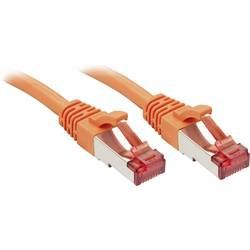 Síťový kabel RJ45 LINDY 47814, CAT 6, S/FTP, 15 m, oranžová