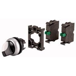 Tlačítko volby Eaton M22-WKV-2K10-BVP, otočný přepínač, černá, 1 ks