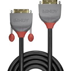 DVI prodlužovací kabel LINDY [1x DVI zástrčka 24+1pólová - 1x DVI zásuvka 24+1pólová] černá 3 m