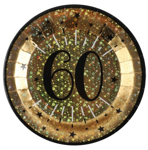 TALÍŘE 60.narozeniny 10ks