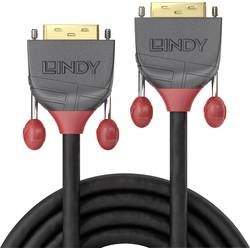 DVI kabel LINDY [1x DVI zástrčka 18+1pólová - 1x DVI zástrčka 18+1pólová] černá 25 m