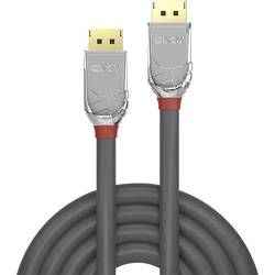 DisplayPort kabel LINDY [1x zástrčka DisplayPort - 1x zástrčka DisplayPort] šedá 0.5 m