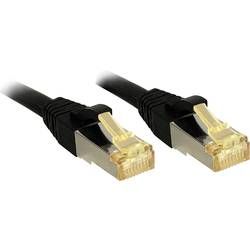 Síťový kabel RJ45 LINDY 47312, CAT 6a (surový kabel CAT 7) , S/FTP, 7.5 m, černá