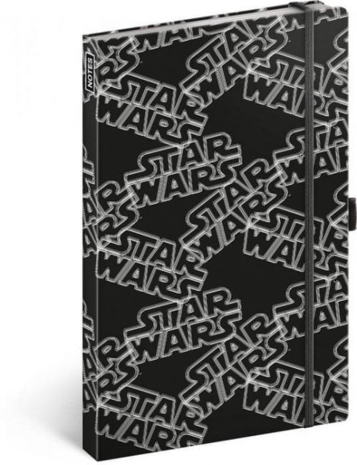 Star Wars Notes Star Wars Black linkovaný, 13 × 21 cm