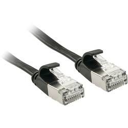 Síťový kabel RJ45 LINDY 47485, CAT 6A, U/FTP, 10 m, černá