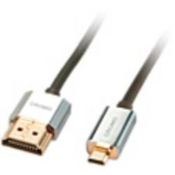HDMI kabel LINDY [1x HDMI zástrčka - 1x micro HDMI zástčka D] šedá 0.5 m