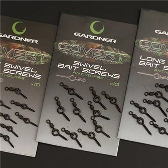 Gardner Kolíček s obratlíkem Covert Swivel Bait Screws Anti Glare 10ks|Long (11mm)